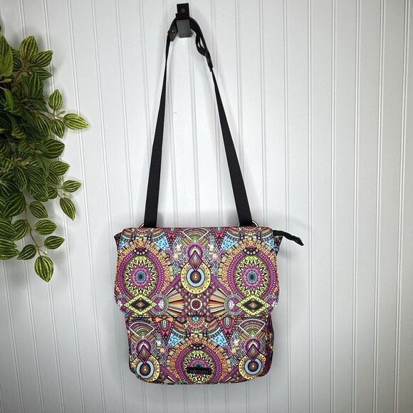 Sakroots Rainbow Wanderlust Twill Loyola Convertible Backpack Purse Shoulder Bag - Picture 4 of 13